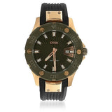 DTEK 009 Rose Gold Mens Watch Rubber