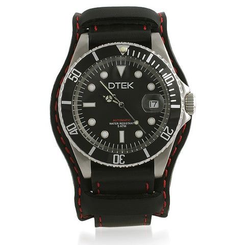 DTEK 005 Automatic Watch With Leather Military Band